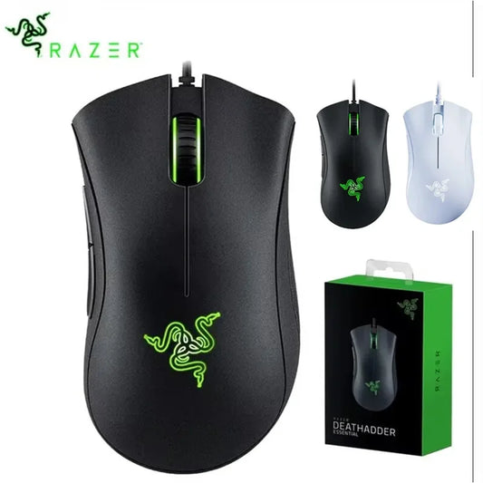 Razer DeathAdder Essential Wired Gaming Mouse / Wired Mice 6400DPI 5 Independent Buttons For Laptop PC Gamer