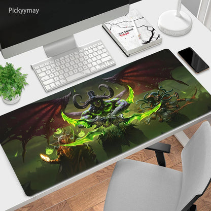 World Of Warcraft Mouse Pad Computer Laptop Mouse Mat Large Mousepad Keyboards Table Carpet  Gaming Desk Play Mats Locking Edge