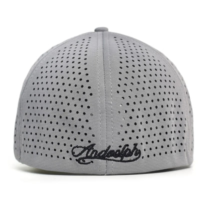 Baseballcap mit kurzem Mesh-Schirm, hinten geschlossen, für Damen und Herren, atmungsaktiv, Snapback-Cap, anliegender Dad Hat, verstellbar, einfarbig, im Trucker-Stil