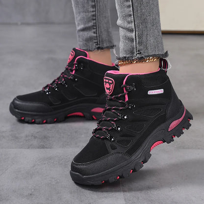 Women's Outdoor Hiking Shoes Waterproof Trekking Camping Trail Boots Non-slip Durable Mountain Climbing Shoes Women Ankle Boots