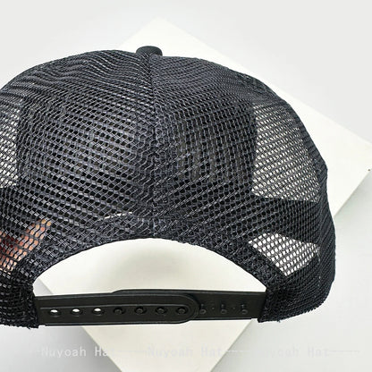New Unisex Color Block 3D Printed Letter Baseball Hats Sunshade Hip Hop Breathable personal Trucker Caps Mesh Versatile fashion
