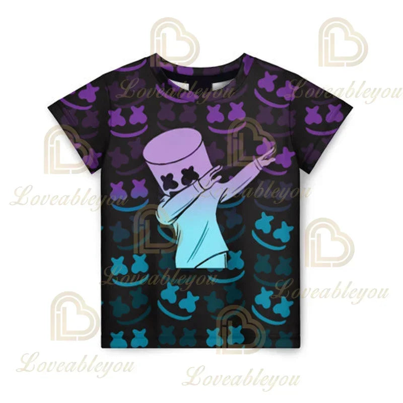Battle Royale 3D Fortnite T-shirt Tees Men and Women Boys Girls Victory Cartoon Tops Teen Clothes Kids Hero Game Tees Tops