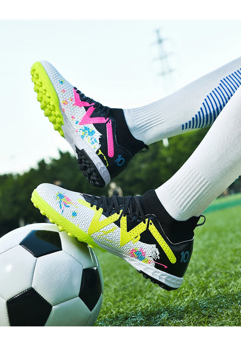 Chaussures de football pour hommes, crampons de terrain professionnels, résistants, décontractés, antidérapants, de haute qualité.