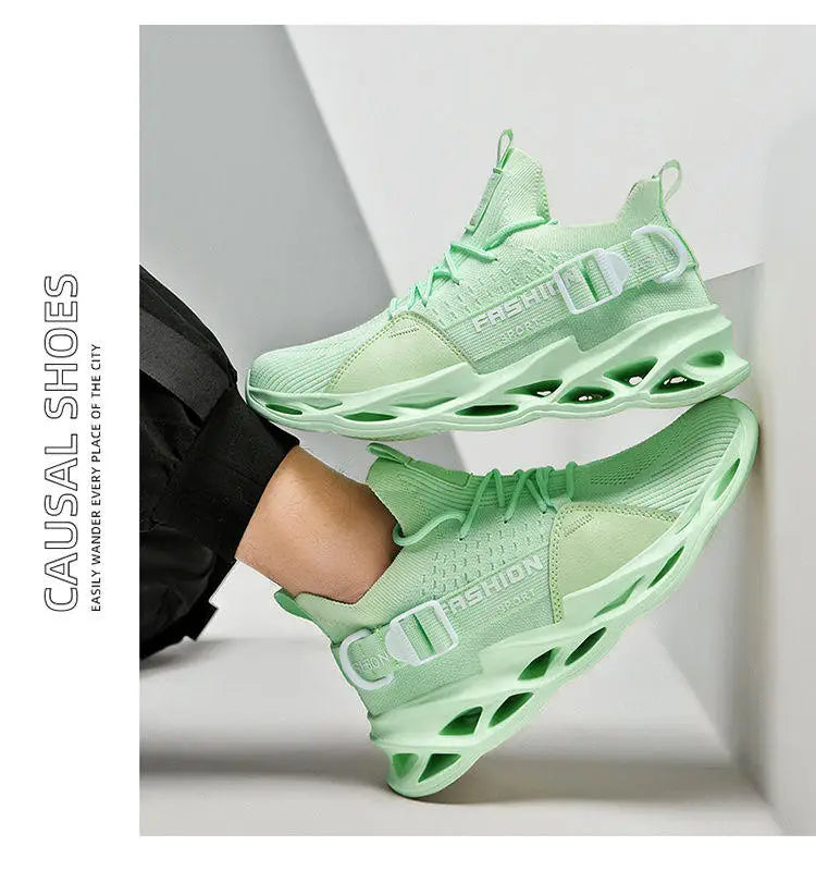 Sneakers casual viola alla moda per donna e uomo, scarpe da corsa Blade, taglie grandi 48, scarpe sportive leggere e traspiranti, sneakers da uomo in rete