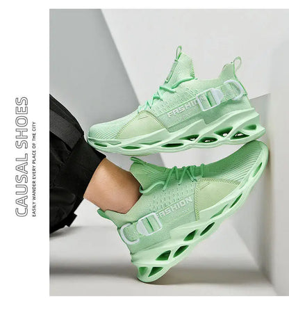 Sneakers casual viola alla moda per donna e uomo, scarpe da corsa Blade, taglie grandi 48, scarpe sportive leggere e traspiranti, sneakers da uomo in rete