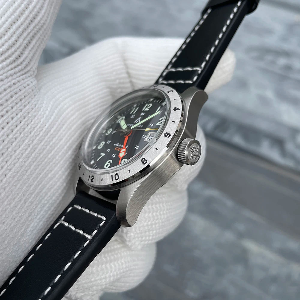 Reloj de pulsera mecánico STEELFLIER Official SF792 GMT con movimiento NH34, luminiscencia Super BGW9 C3, impermeable 200M, reloj de buceo de lujo para hombre