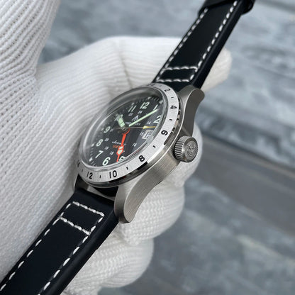 Reloj de pulsera mecánico STEELFLIER Official SF792 GMT con movimiento NH34, luminiscencia Super BGW9 C3, impermeable 200M, reloj de buceo de lujo para hombre