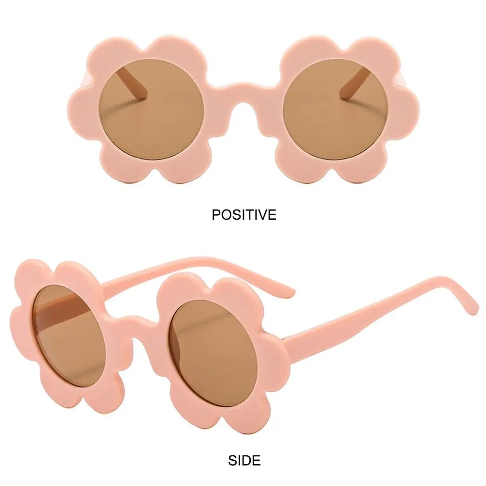 New Trendy Sunflower Sunglasses for Women Retro Round Flower Sun Glasses Fun Novel Disco/Festival/Party Shades for Adults