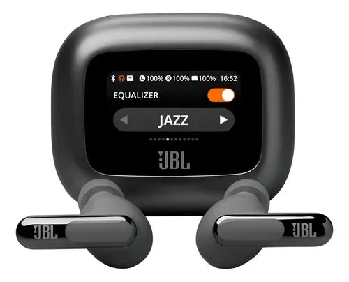 JBL Live Beam 3 True Wireless Bluetooth Earbuds with Smart Display Case, Active Noise Cancelling Headphones, HiFi Stereo Sound