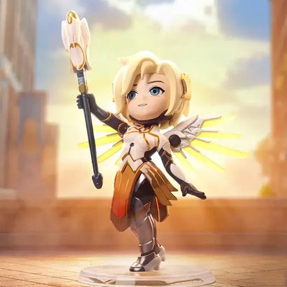 POP MART Seria Overwatch „Play of The Game” – Cutie surpriză originală cu conținut aleatoriu – Figurine drăguțe de anime, ornamente și figurine de acțiune