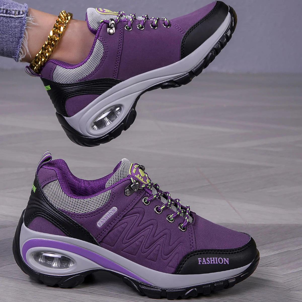 Women's Hiking Shoes 2025 Spring and Autumn New Anti-Slip Cross-Country Running and Hiking Sports Shoes
