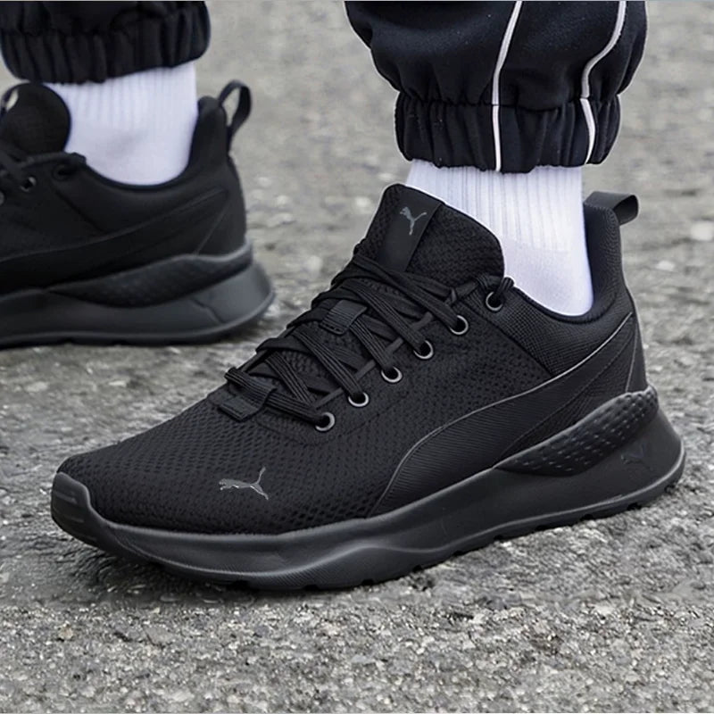 PUMA 371128-01 Chaussures de course unisexes noires d'été, respirantes, légères, décontractées, baskets de sport pour hommes et femmes