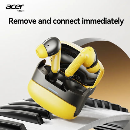 Acer OHR548 Wireless Bluetooth Headphones with ANC, Stereo Sound, Low Latency Gaming Earbuds, Bluetooth In-Ear Headphones with Charging Case