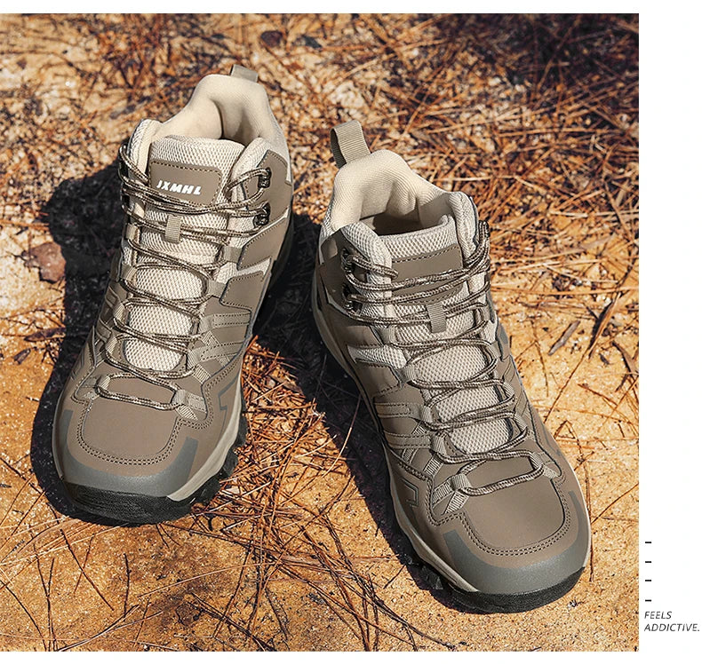 2025 New Hiking Shoes Unisex Outdoor Hiking Sports Shoes Camping Boots Ladies Waterproof Walking Shoes Non-slip Hiking Shoes