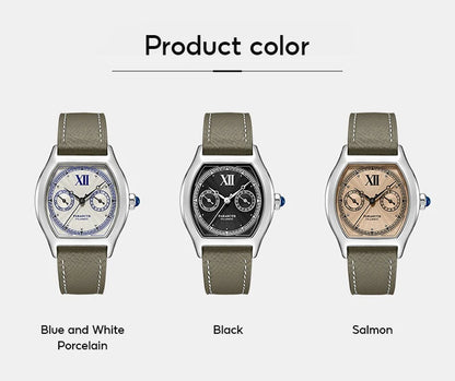FARASUTE 2024 New 36mm Men's Quartz Watch VH64 Movement Stainless Steel Sports Fashion Sapphire Glass Waterproof Men's Watch