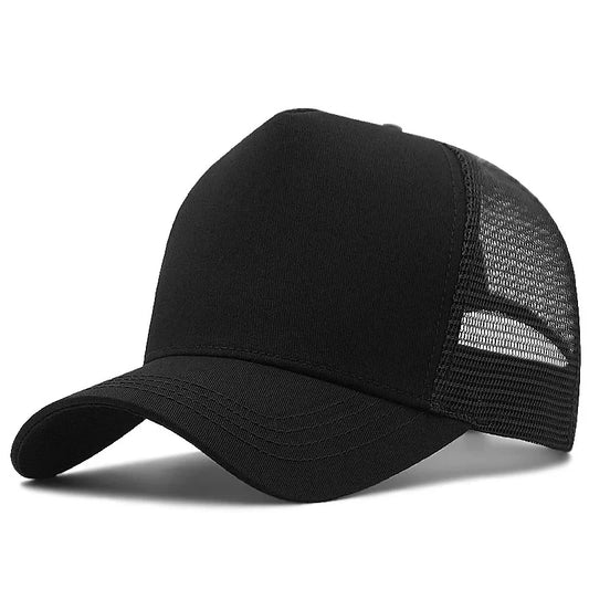2024 Adult Summer Cotton Trucker Hat Lady Mesh Sun Hats Big Hat Men Plus Size Baseball Caps 55-60cm 60-65cm