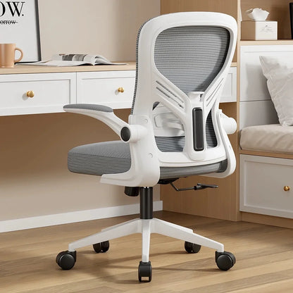 Chaise de Bureau Ergonomique et Confortable pour Étudiant, Tabouret à Dossier pour Gamer