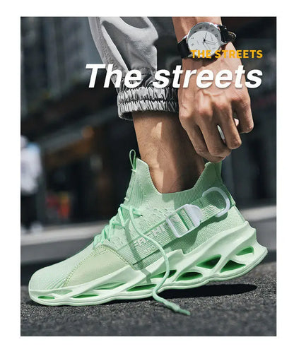 Sneakers casual viola alla moda per donna e uomo, scarpe da corsa Blade, taglie grandi 48, scarpe sportive leggere e traspiranti, sneakers da uomo in rete