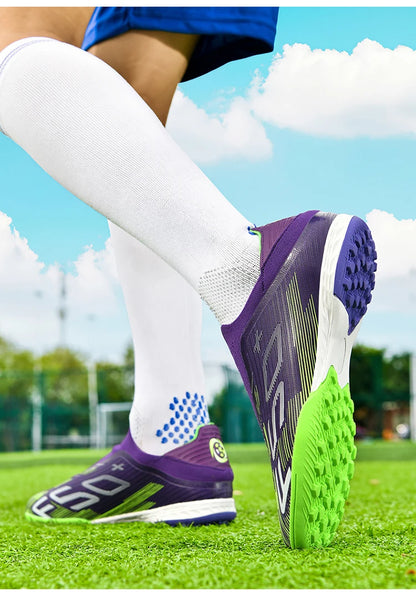 New Men Soccer Shoes Grass Cleats Futsal Comfortable Turf Football Boots Sports Ultralight Fg Non Slip Indoor Adult Non-Slip