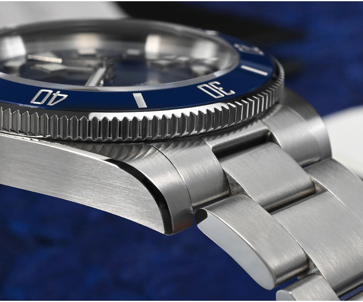 San Martin 40mm Stainless Steel Classic Men Diver Watch Japan NH35 Automatic Mechanical Sapphire Waterproof 300m SN0111