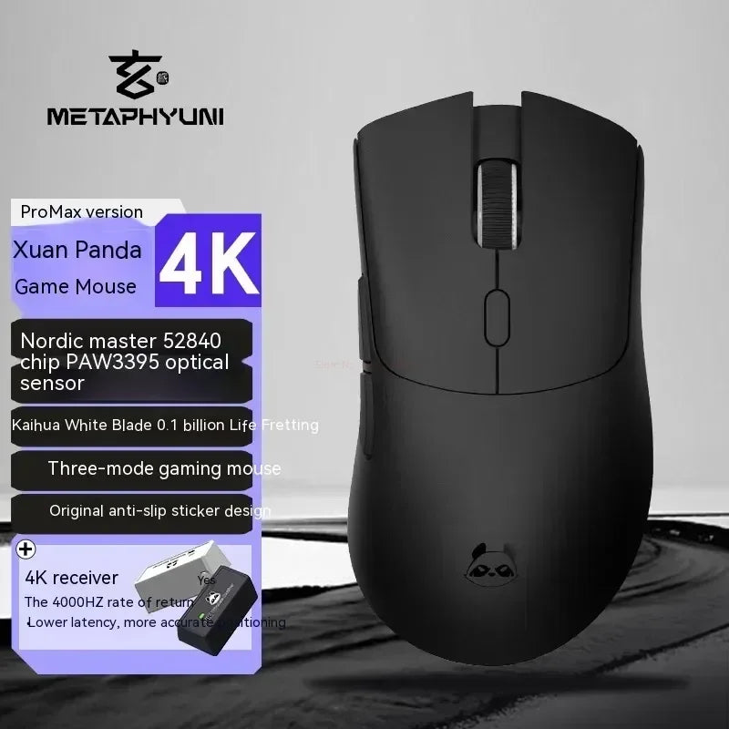 Metaphyuni Metapanda P1 draadloze muis P1 Pro Max Paw3395L lage latentie lichtgewicht e-sports gamingmuis ergonomisch pc-gamercadeau