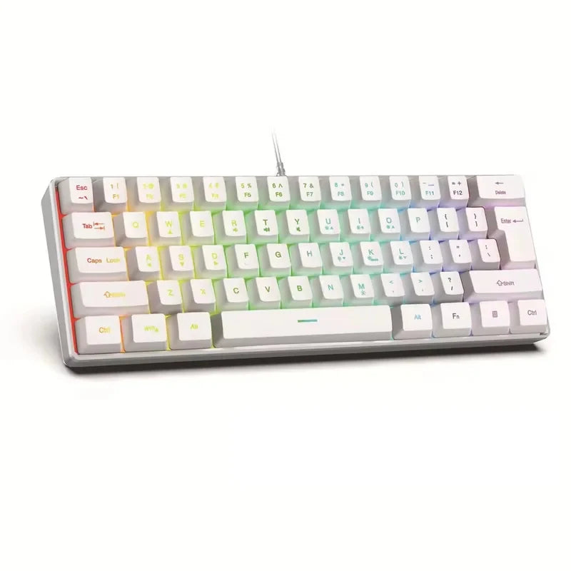 2026 New Best-Selling Portable Wired Mini-Mechanical Keyboard K61 Mini-Keyboard, Suitable For Playing Games, Compact And Convenient