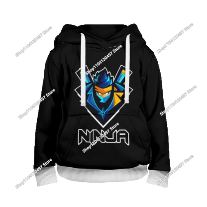 2025 Novo hoodie unissexo Fortnite com impressão 3D, casaco casual, acessório gaming para cosplay, roupa infantil, presentes