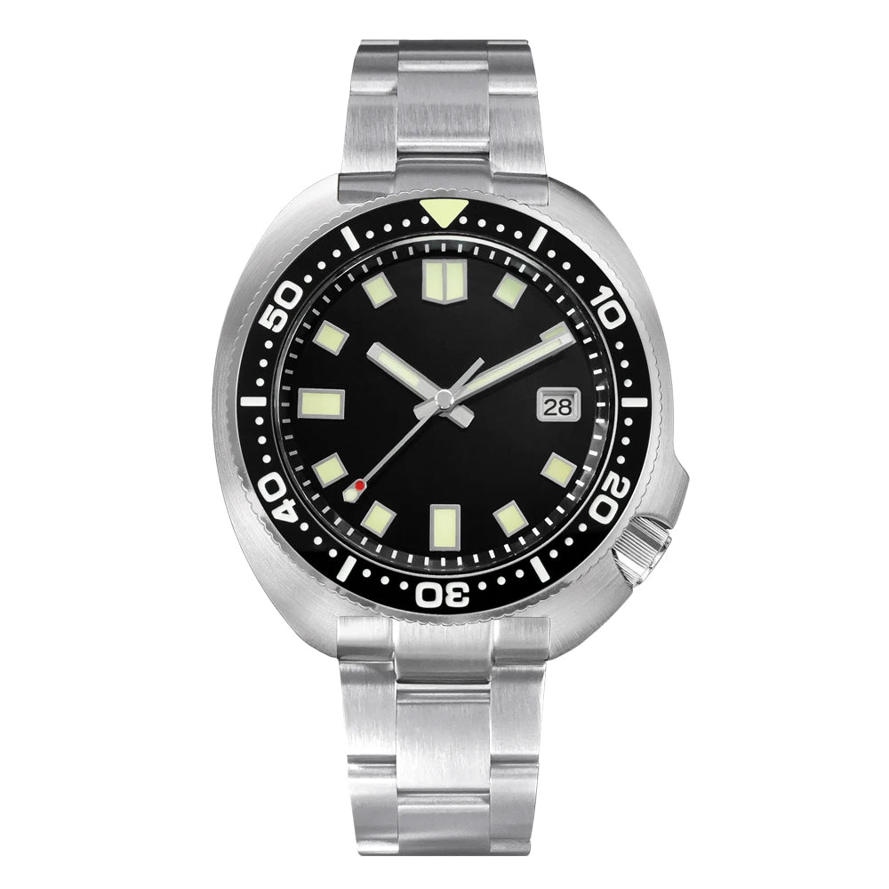 San Martin Turtle Men Diver Watch 44mm NH35 Automatic Mechanical Wristwatch Sapphire Waterproof 200m Luminous Relojes SN0047