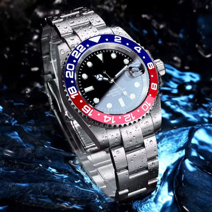 200m Waterproof Miyota8215 Automatic Men's Watch Diver Watches 40mm Mechanical Movement Luminous Jubilee Strap Glide Lock Buckle