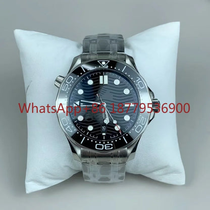 2026 High Quality Men's 904l Stainless Steel Automatic Mechanical 42mm Ceramic Watch Ring Watches Customized