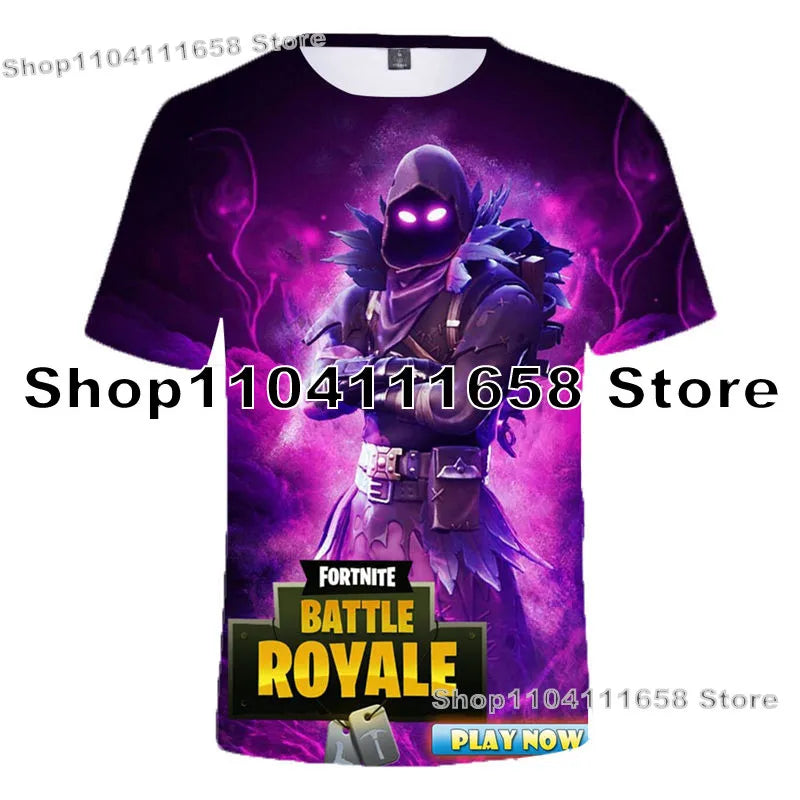 Banana Peely T-shirt Women's Tee Kids F-Fortnite T Shirt for 3D Printed Men's Battle Royale Game Summer Tops Birthday Gifts