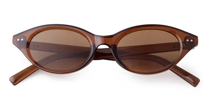 Trend Tortoise Shell Cat Eye Sunglasses 2025 Women Men Brand Designer Sun Glasses Cateye Rivets Narrow Frame Shades Female UV400