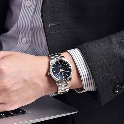 PAGANI DESIGN 40MM Meteorit-Zifferblatt Herren-Quarzuhr Luxus Business Saphir 316L Edelstahl 100M wasserdichte Uhr für Herren