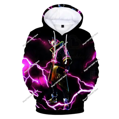 Autumn New Sweatshirt T-shirt  Fortnite 3D Digital Printing Loose Comfortable Hooded Pullover
