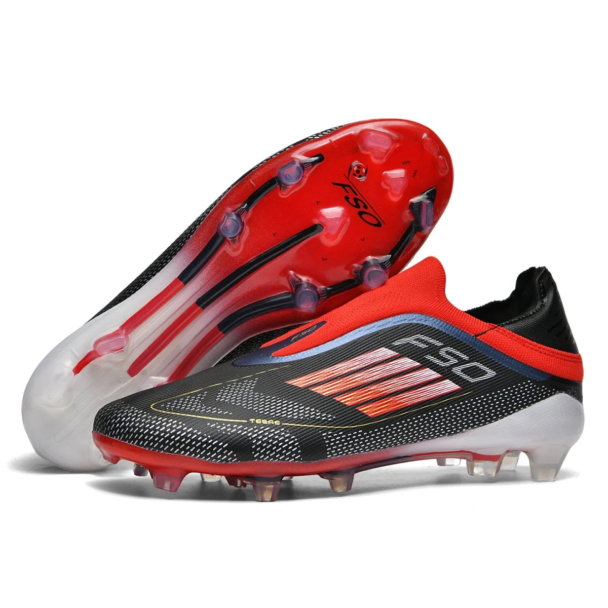 Nouvelles chaussures de football pour hommes, crampons longs antidérapants pour adultes, chaussures de sport pour garçons, crampons d'entraînement en plein air, respirantes et confortables