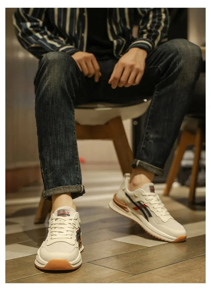Åndbare sneakers til mænd, afslappede snøresko, sportsløbesko og tennissko til mænd – billige sko på udsalg med gratis levering