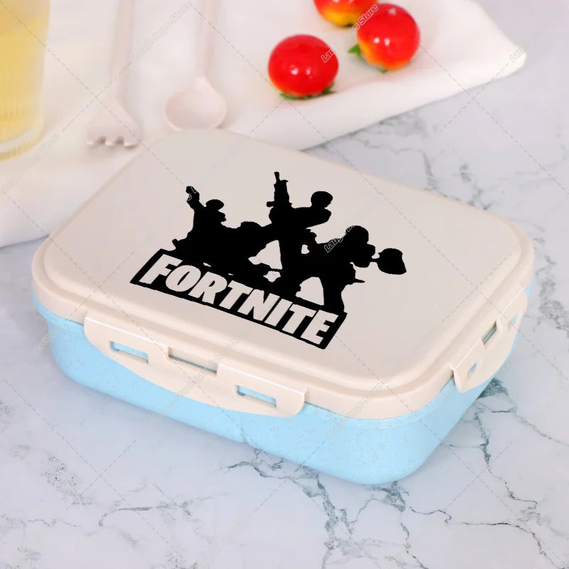 Fortnites Bento Lunch Box Anime Fortress Night Food Storage Containers Kids School Picnic Lunchbox Office Dinner Case Gift 2025