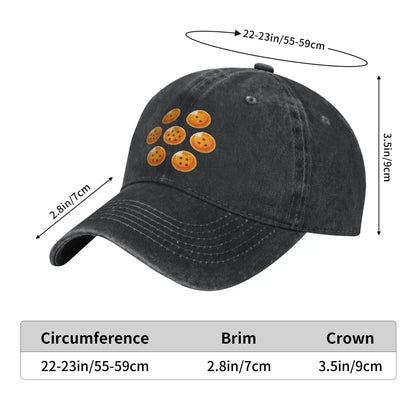 Dragon Ball DBZ Goku Baseball Cap for Men Women Distressed Denim Snapback Cap Japan Manga Outdoor Unstructured Soft Caps Hat, Produit gaming premium Fraquane, équipement gamer