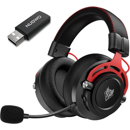 Casque de jeu sans fil NUBWO G03 avec micro à suppression du bruit, casque sans fil stéréo Bluetooth pour joueurs avec micro pour PS5, PS4, PC