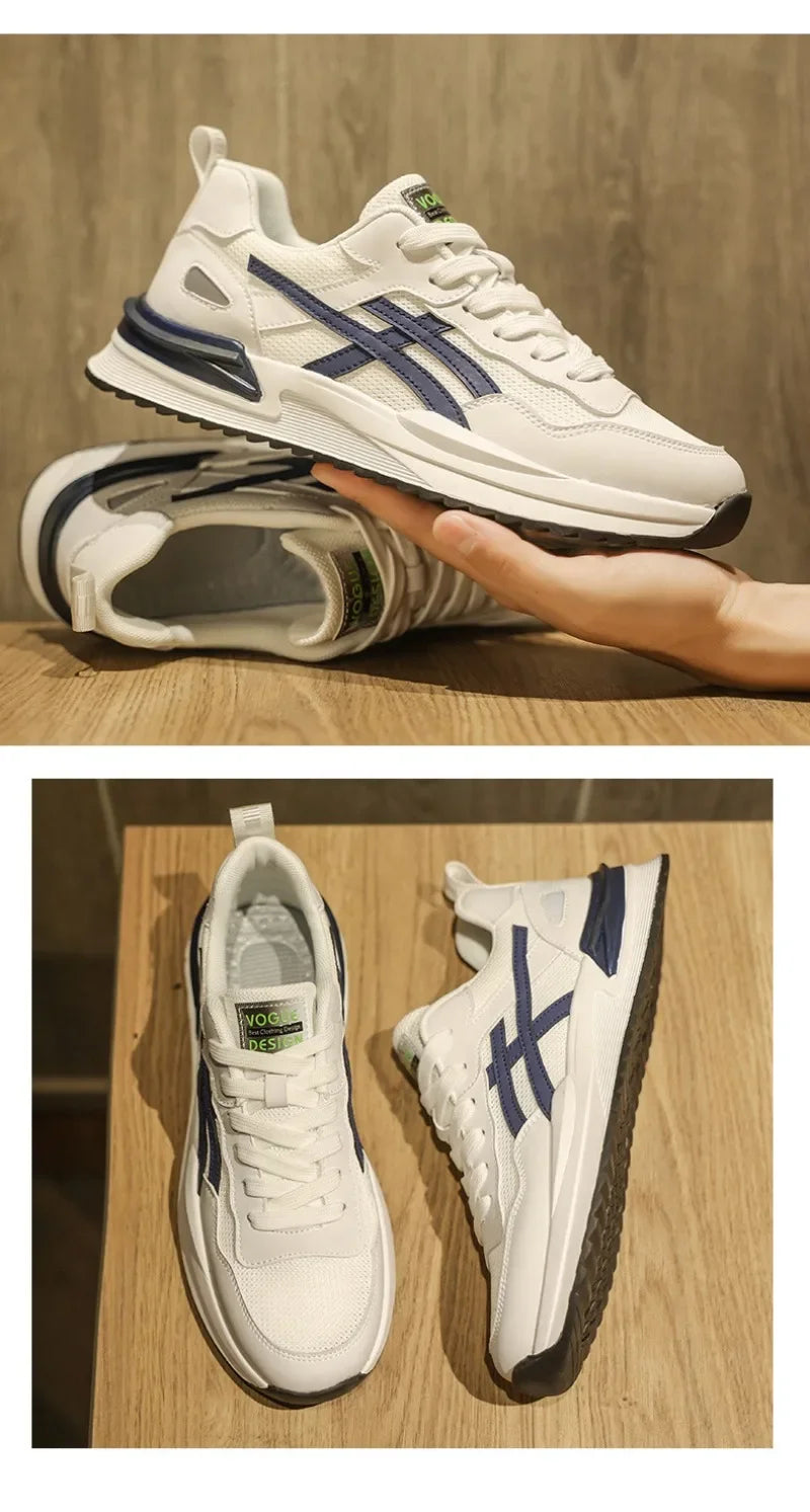 Åndbare sneakers til mænd, afslappede snøresko, sportsløbesko og tennissko til mænd – billige sko på udsalg med gratis levering