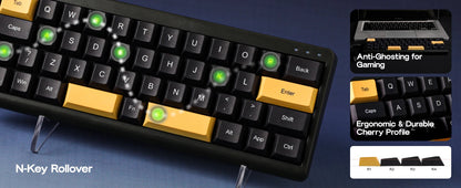 EPOMAKER TH40 VIA Ultra-Compact 40% Layout Hot-Swap Gasket-mounted Wired/Bluetooth/2.4G Wireless Mechanical Keyboard