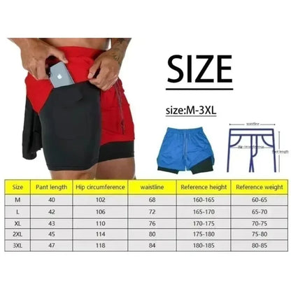 2025 Dragon Ball Animation Peripheral Double-layer Shorts American Men's Trend Fashion Breathable Loose Sports Pants