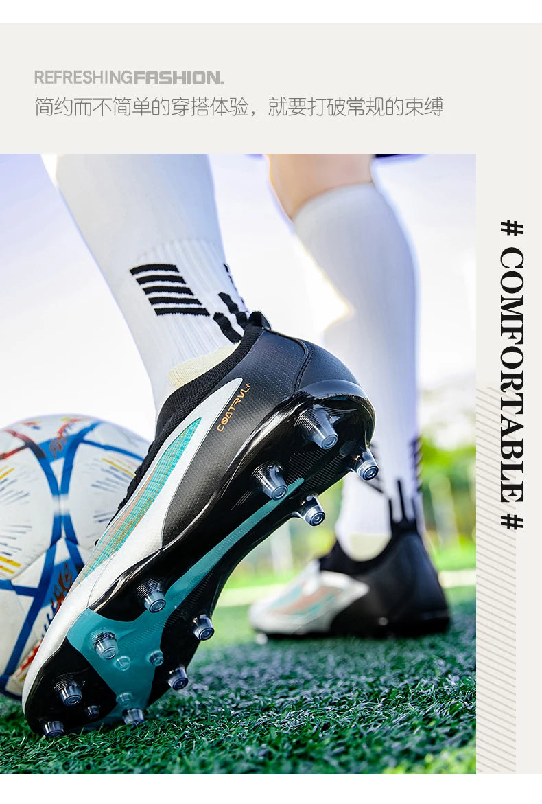 Men's New TF Football Boots Sneakers Professional Society Casual Male Soccer Shoes Futsal High-Quality Football Shoes Training