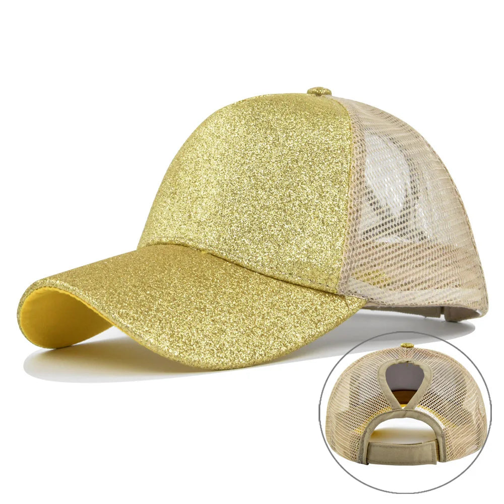 2023 Women Summer Ponytail Baseball Cap Cotton Camouflage Print Mesh Hat Adjustable Sports Golf Hat Girl Outdoor Casual Sun Hat
