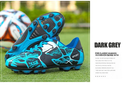 Children Soccer Shoes Sports Society Field Boy Football Shoes Futsal Fast Indoor Sneakers Original Ankle Cleats Football Boots
