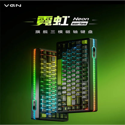 Vgn Neon 75 Mechanical Keyboard Tri Mode E-Sports Magnetic Switch Game Keyboard 75% Hot Swap 8000mah For Pc Accessory Customized