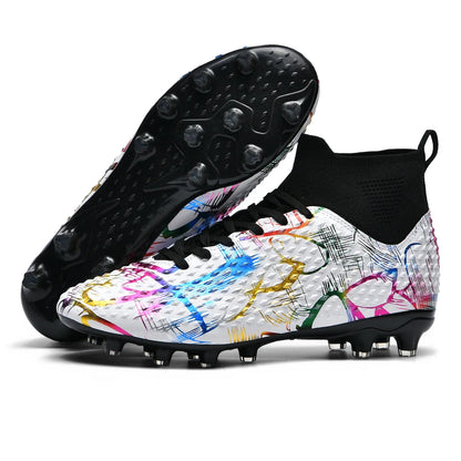 Chaussures de football spéciales pour les nouveaux élèves, chaussures de football d'entraînement pour adolescents, compétitions, tailles 31-46 #   Chaussures de sport d'extérieur montantes pour étudiants