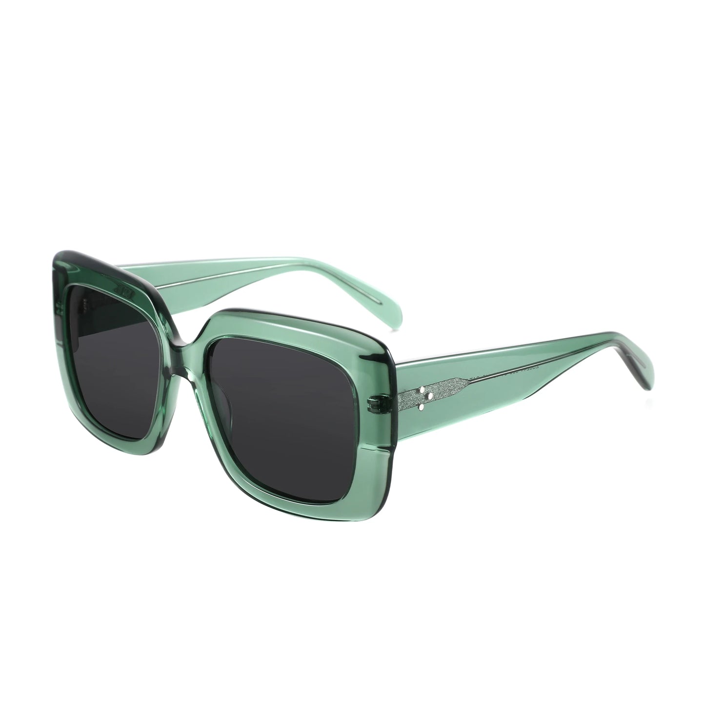 ZENOTTIC Handmade Acetate Sunglasses  luxury 2025 New Uv400 Fashion Square Ladies Polarized Sunglasses ZS6244