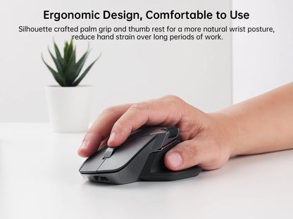 Rapoo MT760L/MT760M monen tilan ladattava langaton hiiri, ergonominen, 4000 DPI, tukee jopa 4 laitetta, Bluetooth-hiiri