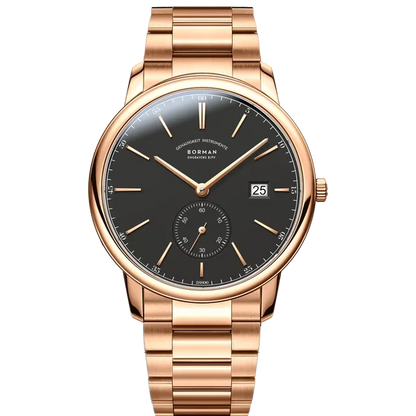 Orologio BORMAN BM3817 TOP nuovo 42 da uomo di lusso, meccanico automatico, vetro zaffiro, ultrasottile, impermeabile 50M, con sottoquadranti
